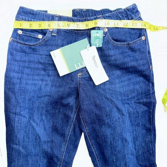 NWT Women’s Size 4 LL Bean BeanFlex Favorite Fit Elastic Waist Stretch Jeans - Picture 5 of 7